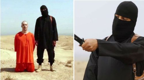 Jihadi John with US journalist James Foley.