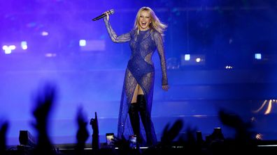 Kylie Minogue se produit lors de Live and Proud: Sydney WorldPride Opening Concert le 24 février 2023 à Sydney 