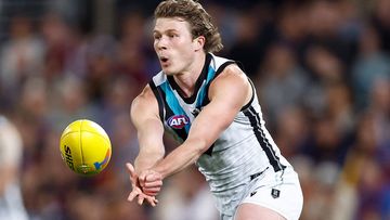 Xavier Duursma pictured in action for Port Adelaide in 2023