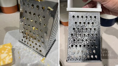 The Cooking Spray Hack To Keep Cheese Graters From Getting Sticky
