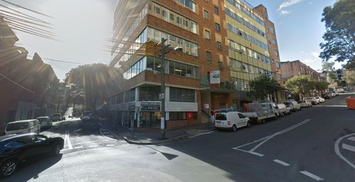 Pledger said he tailed Bird onto this street corner on Kippax Street, Surry Hills, when he saw the attack occur. Picture: Google.