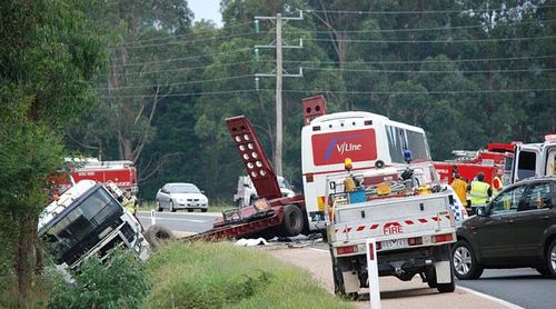 Boy dead in Victoria bus crash