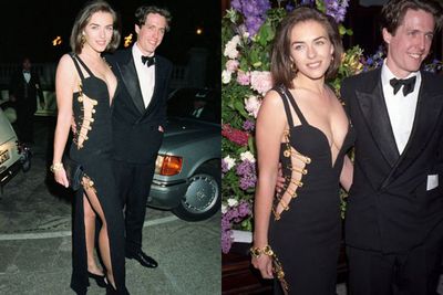Who could forget Liz Hurley's 1994 black Versace dress... that was literally held together by oversized gold safety pins?!<br/><br/>According to the 48-year-old, the only reason she wore it was because there were no other high-fash frocks fit for the <i>Four Weddings and a Funeral</i> in the press office! And back then, Hugh Grant's leading lady couldn't actually afford to buy haute couture. <br/><br/>Wow, how things have changed... <br/>