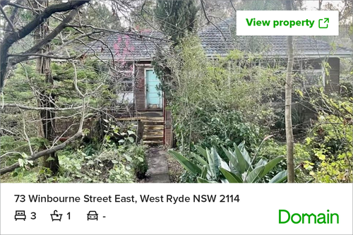 A﻿ property in Sydney's West Ryde that is not fit to be lived in has fetched $1.88 million.