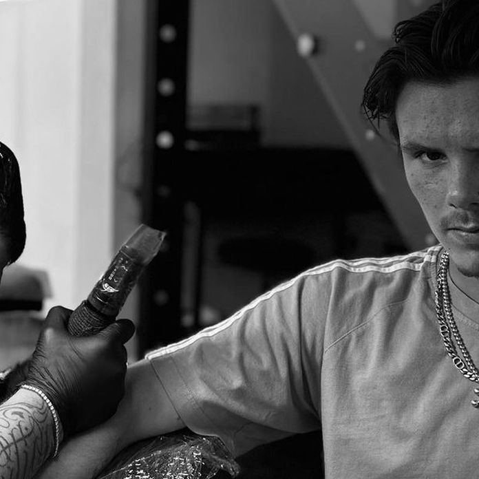 Beckham Jr. unveils incredibly detailed tattoo