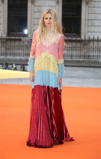 Laura Bailey in Valentino&nbsp;at the Royal Academy of Arts summer exhibition.