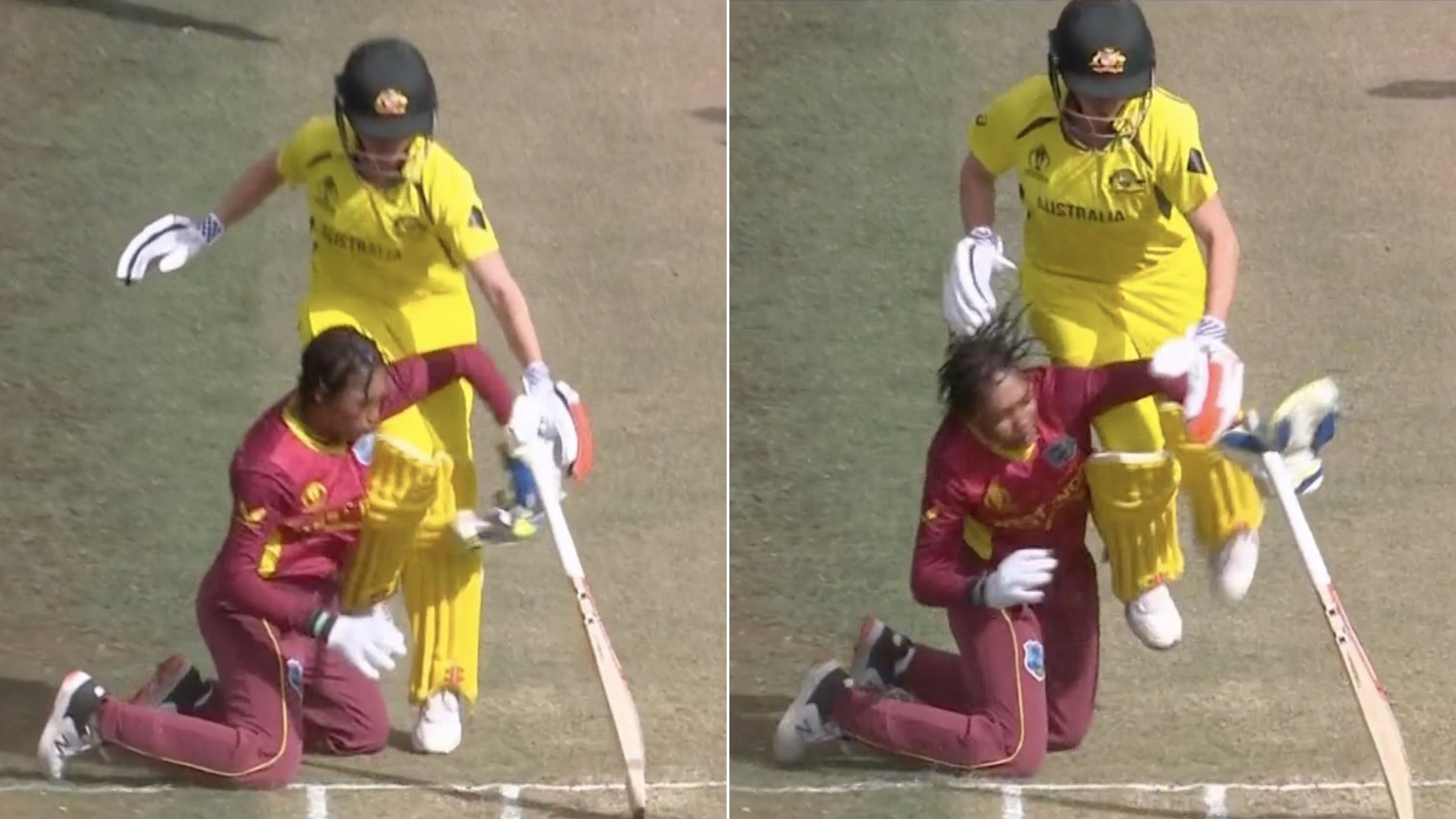 Beth Mooney involved in scary collision as Aussies rout West Indies at World Cup