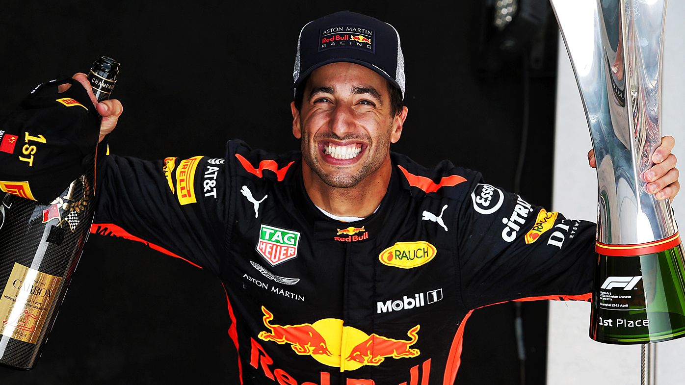 F1: Shoey in Shanghai for victorious Daniel Ricciardo