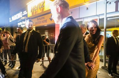 Duchess of Sussex Meghan Markle and Duke of Sussex Prince Harry attend the ceremony, which benefits the Ms. Foundation for Women and feminist movements, in New York, United States on May 16, 2023.