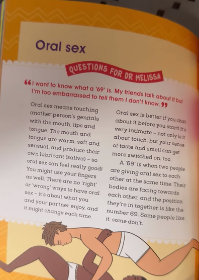 A page from the 'Welcome to Sex' book by Dr Rachael Kang and Yumi Stynes.