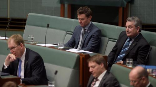 The backbench seat allocated for Mr Abbott has been empty since Monday's spill. (AAP)