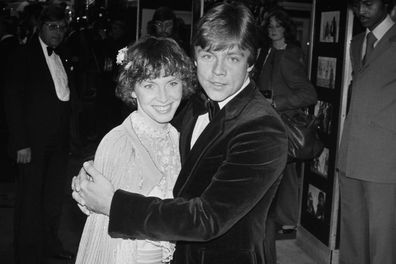 American actor Mark Hamill and his wife Marilou York attend the royal premiere of 'The Empire Strikes Back' at the Odeon Leicester Square, London, UK, 20th May 1980. (Photo by Seymour/Evening Standard/Hulton Archive/Getty Images)