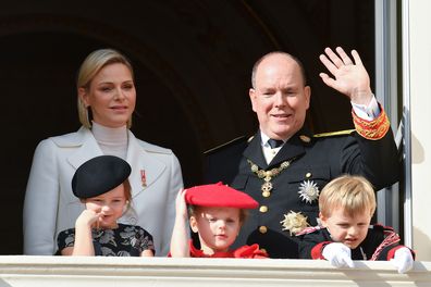 Monaco royal family celebrate National Day Princess Charlene Prince Albert royal twins