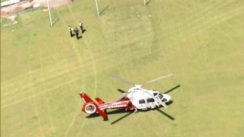 The boy has been taken to hospital by helicopter. (9NEWS)