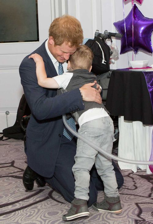 The royal said the young made an impression on him with his warm hugs. (AFP)