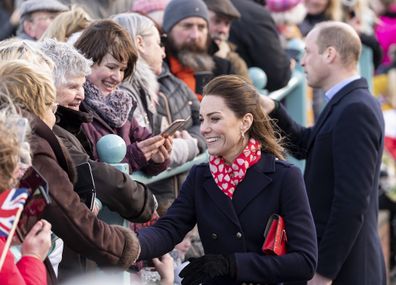 Duke and Duchess of Cambridge in Mumbles.