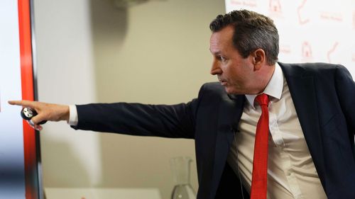 Le premier ministre de WA, Mark McGowan, a vanté un excédent massif grâce aux redevances sur le minerai de fer.