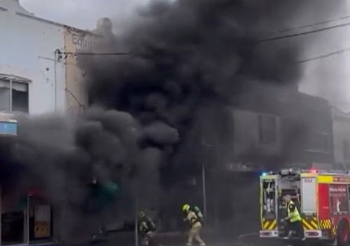 Campsie Hera Hair Salon crashes into fire