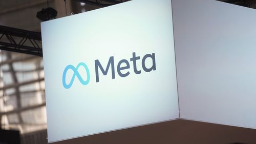 The Meta logo is seen at the Vivatech show in Paris, France, on June 14, 2023.