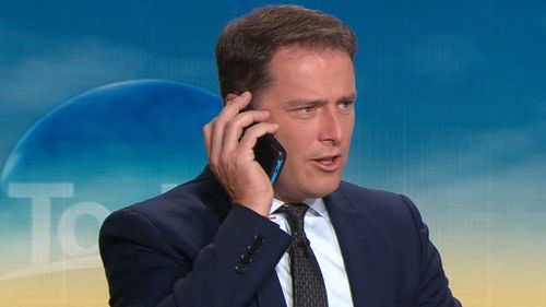 Co-host Karl Stefanovic poked fun at his colleague.