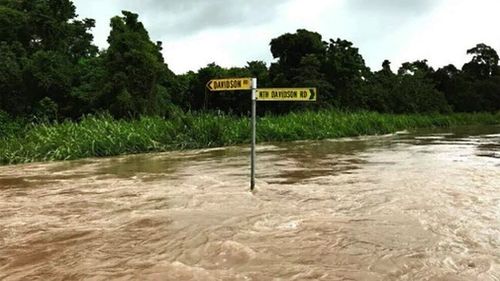 The group remains safe within the camp site and emergency services are communicating with them to deliver them food (Supplied).