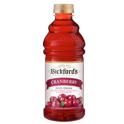 <strong>Bickford's Cranberry Juice = 12.2 grams of sugar per 100ml</strong>