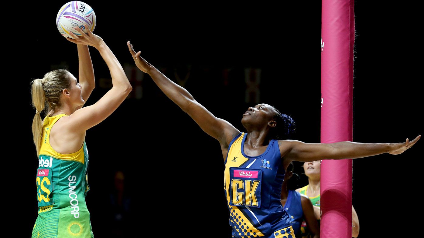 Diamonds overwhelm Barbados at Netball World Cup to retain Australia's perfect record