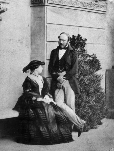 Queen Victoria (1819 - 1901) with Prince Albert, the Prince Consort (1819 - 1861). 