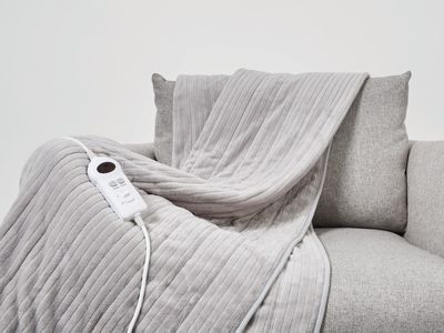 Heated Throw (Grey) — Kmart 