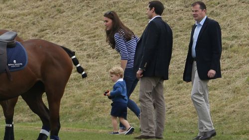 The royals attended a charity polo event in Gloucestershire. (AAP)