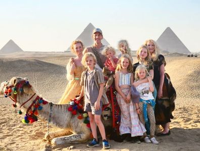 James Van Der Beek on holiday in Egypt with his family