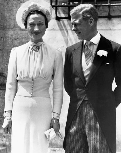 Edward VIII and Wallace Simpson were wed in France on June 8, 1937. They were granted the status of Duke and Duchess of Windsor by Edwards younger brother King George VI.