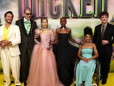 Jonathan Bailey, Jeff Goldblum, Ariana Grande, Cynthia Erivo, Marissa Bode and Ethan Slater