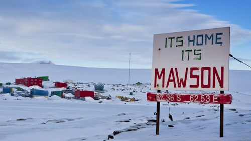 Mawson Station, the furthest south of Australia's Antarctic Bases.