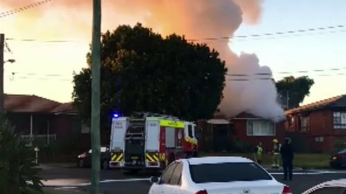 Fairfield Heights family flee burning home