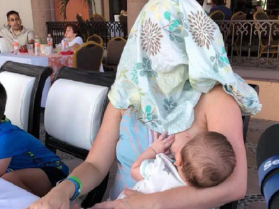 Breastfeeding
mum's perfect response after being told to 'cover up'