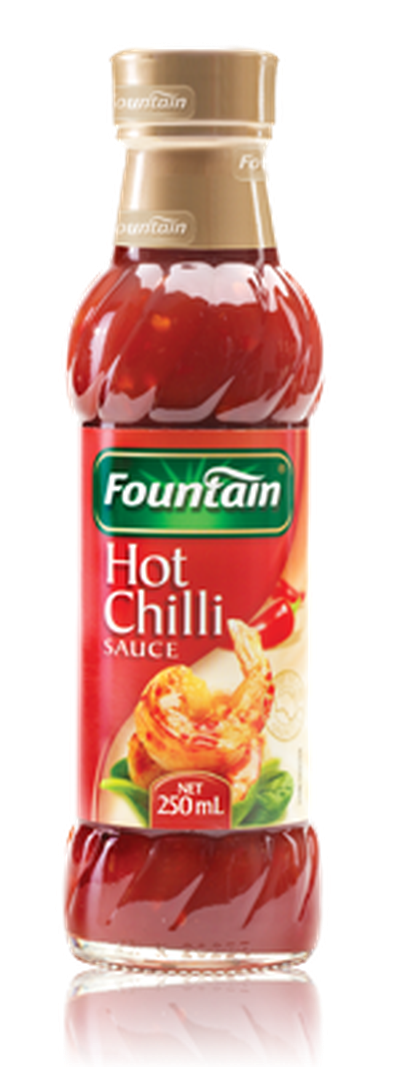 <strong>Fountain Hot Chilli sauce (31.2 grams of sugar per 100ml)</strong>