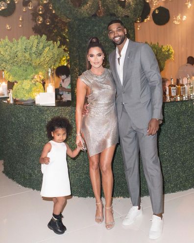 Khloé Kardashian, Tristan Thompson, daughter True, family, photo