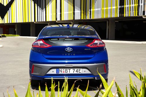The Ioniq comes in three varieties: hybrid, plug-in hybrid, and a full-on electric.