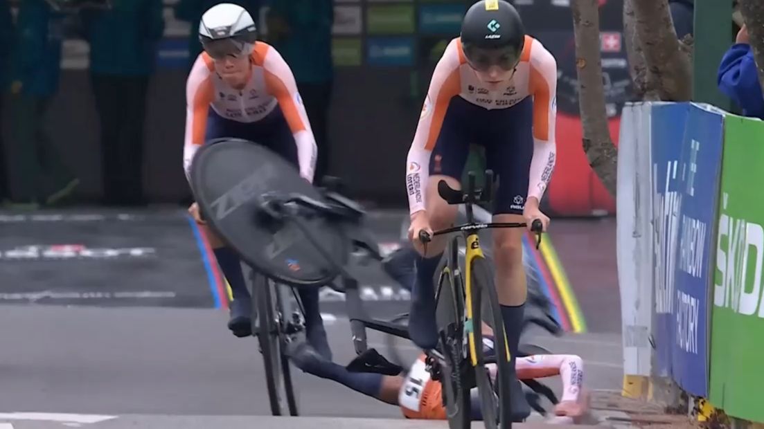 World cycling queen Annemiek van Vleuten bombs in dramatic crash