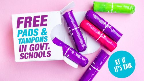 Free sanitary items for Victorian students were among Labor's election promises this week.