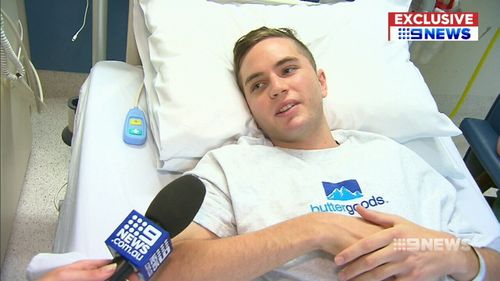 Mr Thomas was left with a $60,000 bill from the Bali hospital. (9NEWS)