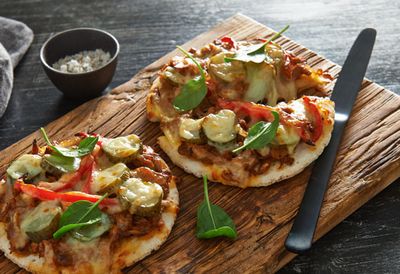 Recipe: <a href="http://kitchen.nine.com.au/2016/05/20/10/41/smokey-tuna-pizza" target="_top">Smokey tuna pizza</a>