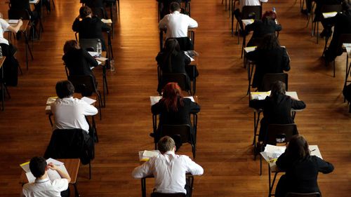 Students sitting their exams. (AAP)