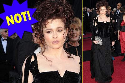 Helena is in top witchy form! After the BAFTAs, we were worried we'd lost her to boring sensible-dom...