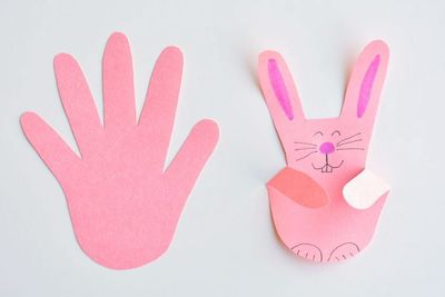 Handprint Easter Bunnies