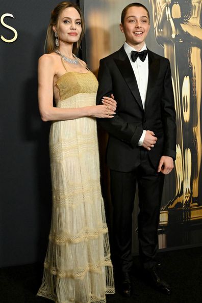 Angelina Jolie and Knox Jolie-Pitt