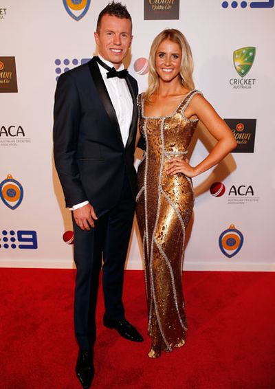Peter Siddle and Anna Weatherlake.