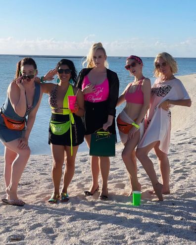 Rebel Wilson celebrates 41st birthday on private island.