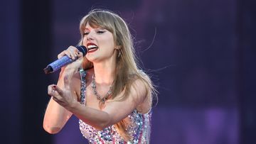 Taylor Swift performs during opening night of the Chicago Eras Tour at Soldier Field on June 2, 2023, in Chicago. (Shanna Madison/Chicago Tribune/Tribune News Service via Getty Images)